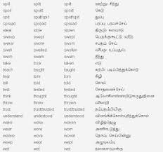 ஆங க லம Learn English Grammar Through Tamil ஆங க லம வ ன ச ச ல அட டவண Irregular Verbs In 2020 English Vocabulary Words Learn English Grammar Irregular Verbs