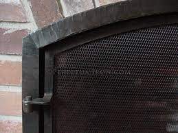 Fireplace screen forged by dave armbrust, student at. Perpetua Iron Firescreens