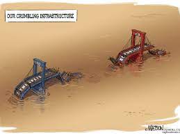 America's infrastructure is in desperate need of more than $4 trillion in upgrades and improvements. The Small Dog America Is Crumbling Cartoon American Democracy Is In Crisis And Not Just Because Of Trump Us Politics The Guardian To Download This Image Create An Account