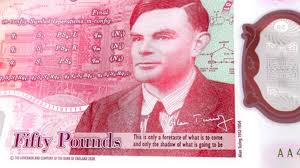The new £50 note featuring alan turing. Neuer 50 Pfund Schein Erinnert An Turings Traum