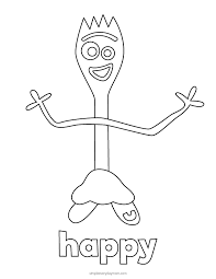 Show your kids a fun way to learn the abcs with alphabet printables they can color. Toy Story 4 Forky Coloring Pages For Kids Free Printable
