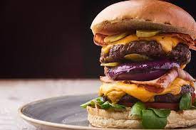 Big Ben Burger 13 95 A Proper Challenge Two Flame Grilled Beef Burgers Topped With Turkey B Picture Of Steakout Harrow Tripadvisor