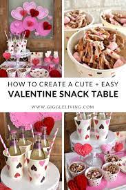An Easy Valentine Snack Table Is A Fun Way To Melt Hearts Valentines Snacks Easy Valentines Snacks Cute Valentines Day Ideas