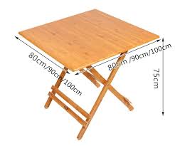 Aliexpress Com Buy Bamboo Furniture Folding Table Square 80 100cm Outdoor Indoor Dining Table Legs Foldable Dining Table Legs Indoor Dining Bamboo Furniture