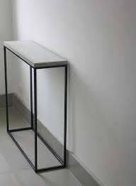 Concrete Console Table Narrow Console Table Concrete Table Etsy In 2020 Narrow Console Table Hallway Table Decor Concrete Table