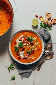 Easy 1 Pot Vegan Tom Yum Soup Minimalist Baker Recipes Recipe Vegan Tom Yum Soup Vegan Tom Yum Tom Yum Soup