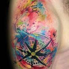 Check spelling or type a new query. 40 Watercolor Compass Tattoo Designs For Men Cool Ideas