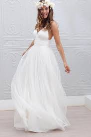 Sexy Backless Spaghetti Straps Wedding Dresses Simple Long Custom Wedding Gowns Affordable Bridal Dresses 17092 Wedding Wedding Wedding Dresses With Straps
