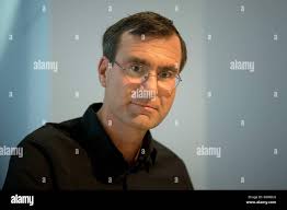 Stefan Klein, at the 66th Frankfurt Book Fair in Frankfurt Main, Germany,  October 2014 Stock Photo