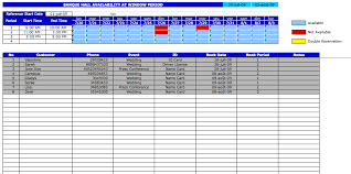 Excel booking calendar template via (kratosgroup.net) car rental reservation calendar for excel excelindo via (excelindo.com). Booking And Reservation Calendar The Spreadsheet Page