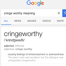 What Does Cringe Cringy Mean Question About English Uk Hinative