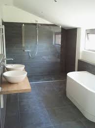 40 Grey Slate Bathroom Floor Tiles Ideas And Pictures Slate Bathroom Grey Bathroom Floor Slate Bathroom Floor
