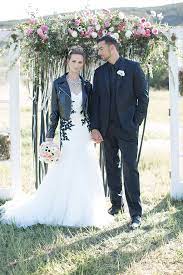 Leather Lace Wedding Style Biker Wedding Dress Rocker Wedding Wedding Dresses