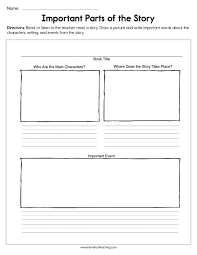 Important Parts Of The Story Worksheet In 2020 Have Fun Teaching Reading Graphic Organizers Teaching Story Elements