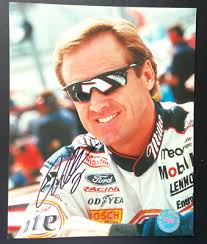 RUSTY WALLACE SIGNED 8X10 PHOTO NASCAR MILLER LITE DAYTONA BRICKYARD 500 A 