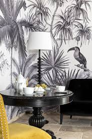 Ananbo Papier Peint Jarawa Noir Blanc Www Ananbo Com Papier Peint Tropical Modeles De Papiers Peints Papier Peint Panoramique