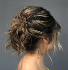 Pull your hair into a low ponytail at the nape of your neck, and then roll the hair upward. 60 Gorgeous Updos For Short Hair That Look Totally Stunning