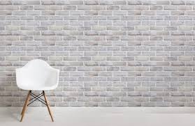 Whitewash Brick Effect Wallpaper Mural Muralswallpaper White Wash Brick Brick Effect Wallpaper Brick Wallpaper Kitchen