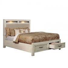 Twin steel bed frame metal platform beds with heavy duty steel 14 storage. Tywyn Storage Bed Antique White By Furniture Of America Furniturepick