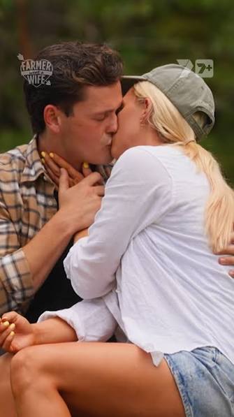 A sneaky moment away from the group 😍🌾, Farmer Alex and Eddy steal a kiss  before rejoining the others… things are heating up!, #FarmerAU is streaming  NOW on @7plus | Farmer Wants A Wife | Facebook