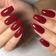 Dark red acrylic nails are not for the faint of heart — so don't be afraid. Lorenta Nails On Instagram Nails N Instagram Lorenta Nails Frenchmanicurenails Red Acrylic Nails Red Gel Nails Dark Red Nails
