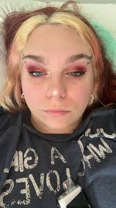 Got her face done! Does her mouth look ok? Why is it so tricky to get lips  to look right? Lol