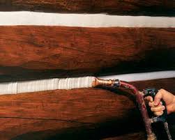 Caulking comes in different textures and colors that blend in with the stains used on the logs so at a distance it is nearly invisible. Chinking And Caulking For Your Log Home