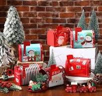 Amazon.com: Tandefio 6 Pcs Christmas Tin Mailbox Xmas Mini ...