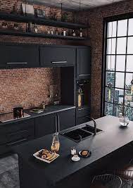 72 Stunning Black Kitchen Decor Ideas Blackkitchen Kitchendecor Aacmm Com Black Kitchen Decor Top Kitchen Trends Industrial Style Kitchen