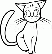 How To Draw Luna From Sailor Moon Step By Step Anime Characters Anime Draw Japanese Anime Draw Manga Free Online Drawings Sailor Moon Cat Sailor Moon Art
