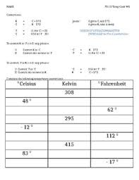 This measurement worksheet is great for practicing converting between fahrenheit and celsius temperatures. Temperature Conversion Worksheet By Valerie Randall Tpt