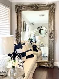 Magnificent Antique Silver Wall Mirror Ex Display Luxe Furniture Homewares Blue Bedroom Walls Luxury Mirrors Luxe Furniture