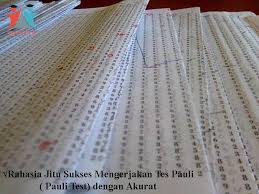 Kraepelin began his medical studies at 18, in leipzig and würzburg, germany. Rahasia Jitu Mengerjakan Tes Pauli Pauli Test Dengan Akurat