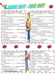affirmative and negative sentences related with have got and has got esl worksheets english teaching materials teaching english teaching tips