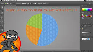 infographic design for pie charts in illustrator