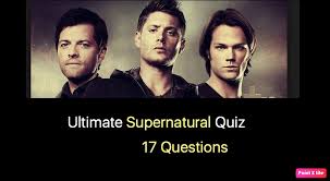 Well, what do you know? Ultimate Supernatural Quiz Nsf Music Magazine