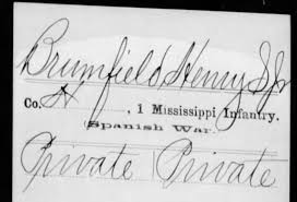 Leaves & Branches: Military Service: Brumfield Brothers, Spanish