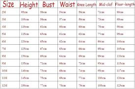 Dress Sizing Charts Coreyconner