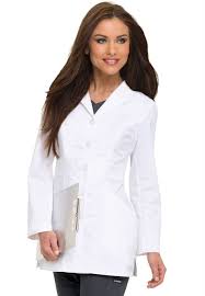 landau smart stetch signature mid length lab coat scrubs