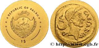 En 2007, l'exposition césar, le rhône pour mémoire présentait un buste de césar retrouvé dans le fleuve peu auparavant. Palau 1 Dollar Serie Monnaies Romaines Aureus De Jules Cesar 2009 Fwo 612162 World Coins