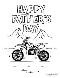 Father having fun with his kids. 16 Free Printable Father S Day Coloring Pages Print Color Fun