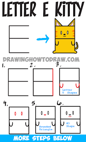 What chocolate candy starts with the letter. Huge Guide To Drawing Cartoon Characters From Uppercase Letter E Easy Tutorials For Kids How To Draw Step By Step Drawing Tutorials