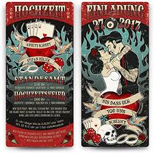 Hier tanzen sie mit einem festen partner. Einladungskarten Hochzeit 20 Stuck Rockabilly Hochzeitskarten Einladung Vintage Retro Rock Amazon De Kuche Haushalt Wohnen