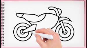 How To Draw Bike Step By Step Learn Drawing A Bike Very Easy And Simple For Kids Youtube Easy drawing tutorial for kids. how to draw bike step by step learn drawing a bike very easy and simple for kids