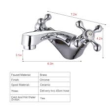 Home decor shower valve replacement parts bathroom faucets from vintage bathroom faucets, image source: Vintage Silver Two Handles Single Hole Bathroom Faucet
