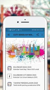 Bagi penerima skim bantuan sara hidup, pastikan anda semak status. Cuti Sekolah Malaysia 2020 Fur Android Apk Herunterladen