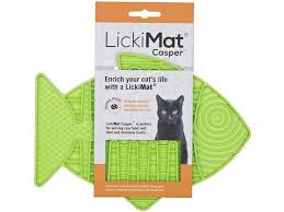 If your cats scarf and barf this food puzzle is for you! Lickimat Casper Felix Fish Shaped Cat Slow Feeders For Feline Boredom And Anxiety Reduction Perfect For Food Treats Yogurt Or Peanut Butter Fun Alternative To A Slow Feed Cat Bowl Or Dish