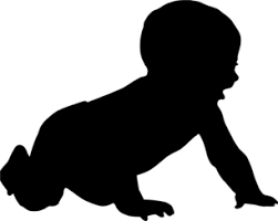 Free Baby Silhouette Vector Illustration Ai Svg Eps