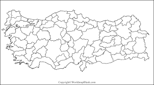 Outline map of turkey with provinces. Blank Turkey Map World Map Blank And Printable