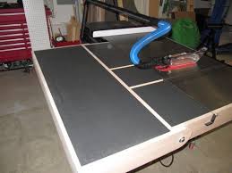 My Sawstop And Router Cabinet With Fold Down Outfeed Table And Dust Arm Table Saw Woodworking Table Saw Portable Table Saw